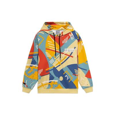 Li-Ning All Over Print Pullover Sweatshirt Unisex Sweatshirt Fresh-Fruit-Yellow AWDRG23-1