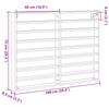 1 Piece wall mounted storage shelf display case, ideal for living room, bedroom, office decoration, 100x8.5x75 cm
