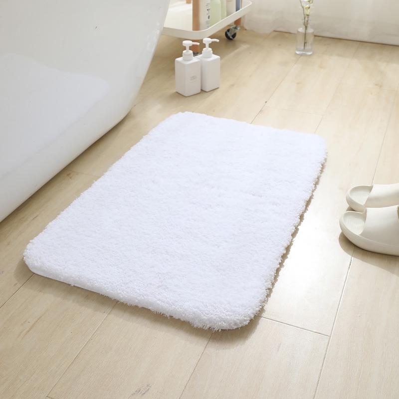Dicke Plüsch Anti-Rutsch Badezimmermatte - Wasserabsorbierend, Anti-Rutsch, Katzenfreundlicher Teppich für Eingang, Toilette, Couchtisch oder Erker