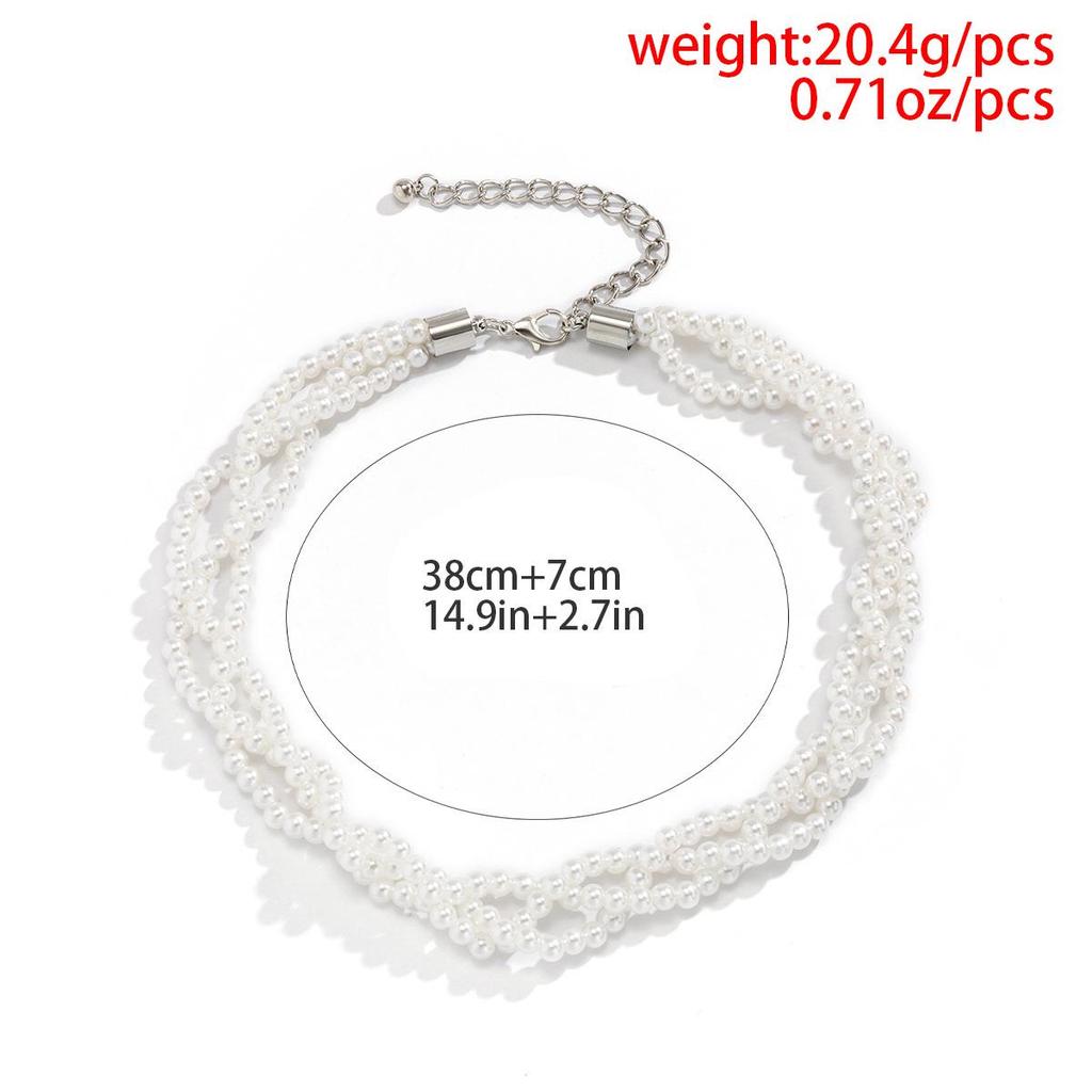 Retro Trendy Pearl Tassel Necklace with Diamond Inlaid Teardrop Gem for Women