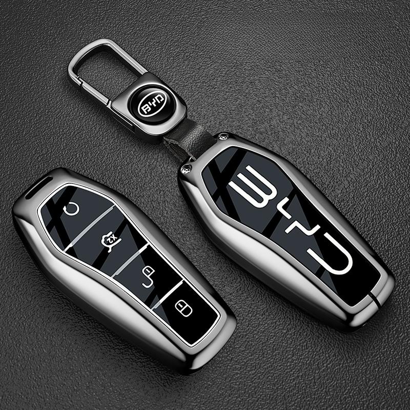 GGBFQ1 Fit For BYD Seal Sealion 6 Song Plus Atto 3 Han EV Dolphin Mini Car Key Case Cover Shel Keychain Accessories