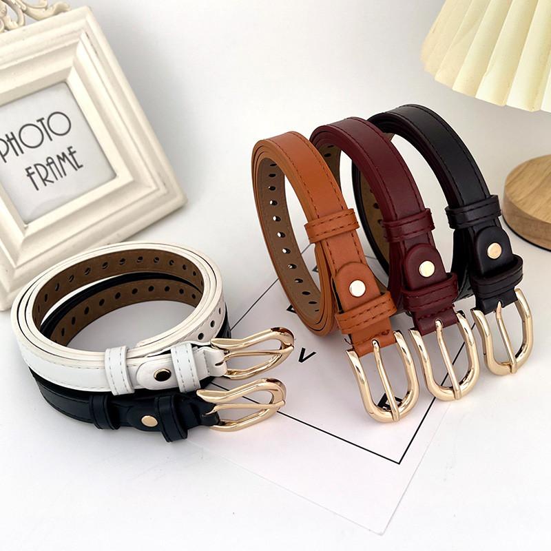 Leather Belt Vintage Women Versatile Decorative Waistband Casual Jeans Strap