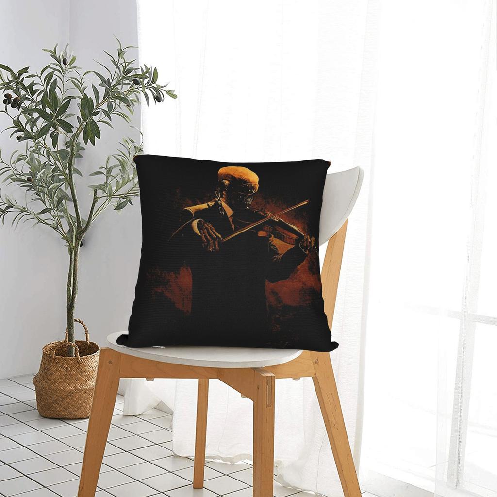 Pillow Cover Megadeths Band MegaRock City Violin Playing Morden Pillow Case For Couch Sofa Bedroom Pillowcases