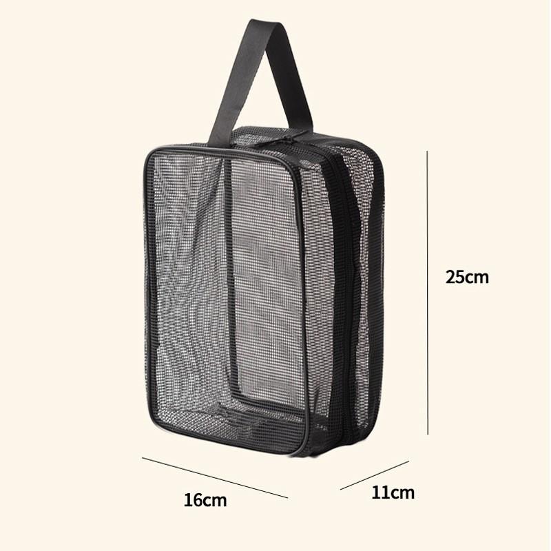 Mesh Shower Caddy Tote Bag Cosmetic Storage Bag Multifunctional Shower Bag Large Capacity Portable Toiletry Organizer