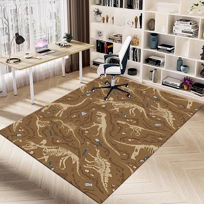 1PC dinosaur fossil excavation Extra Large Non-Slip Floor carpet, Office, family, bedroom, Studio - Large Area RugJ0358
