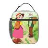 Anime Heidi Mädchen der Alpen Peter Opa Isolierte Lunchtasche für Damen Kinder Tragbare Lebensmittelboxen Thermische Lunchbox Tragetasche