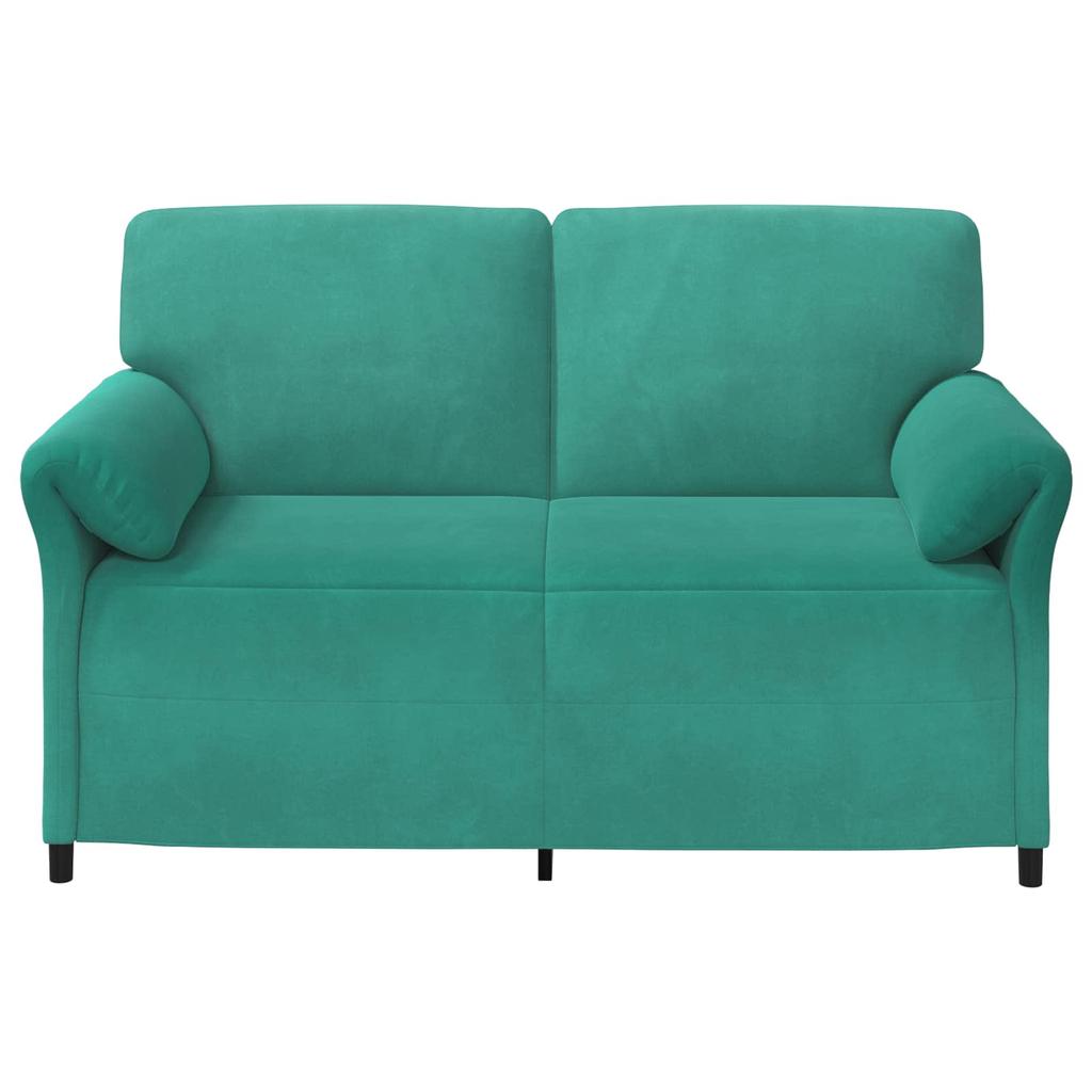 2 Seater Sofa Turquoise 158 X 83 X 95 Cm Velvet
