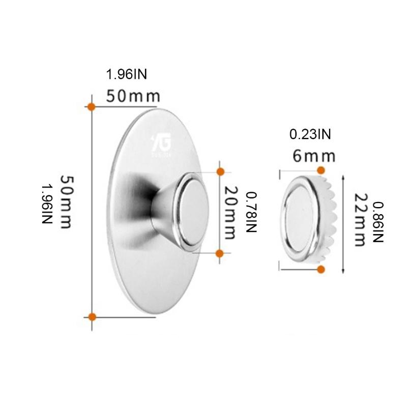 Wall Mounted Magnetic Soap Holder Rustproof Stainless Soap Holder Silver Magnetic Soap Holder for Bathroom Kitchen