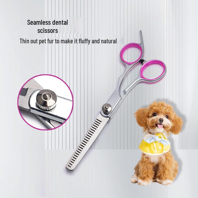 Professional Pet Grooming Scissors for Hair Trimming - Ideal for Teddy, Bichon, and Dog Hair Cutting.