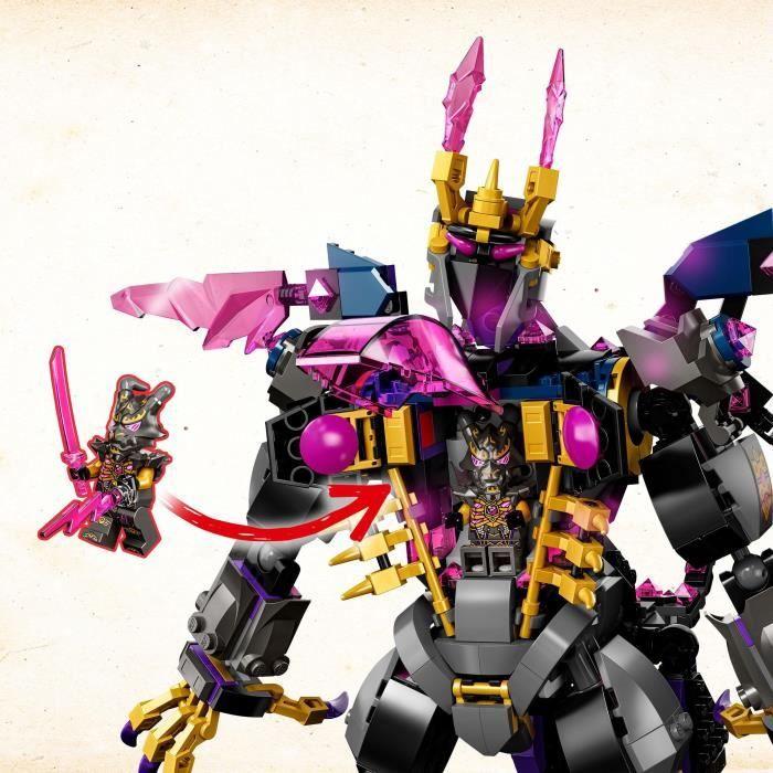 LEGO 71772 NINJAGO Le Roi de Cristal, Jouet de Ninja, Figurine Lloyd, Garde et Guerrier, Cristallisés, Cadeau Enfants Dès 9 Ans