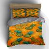 Pineapple tropical print. Bedding Duvet cover sets Duvet covers Pillowcases gifts (1 * Duvet Cover 2 * Pillowcases, without duvet insert)