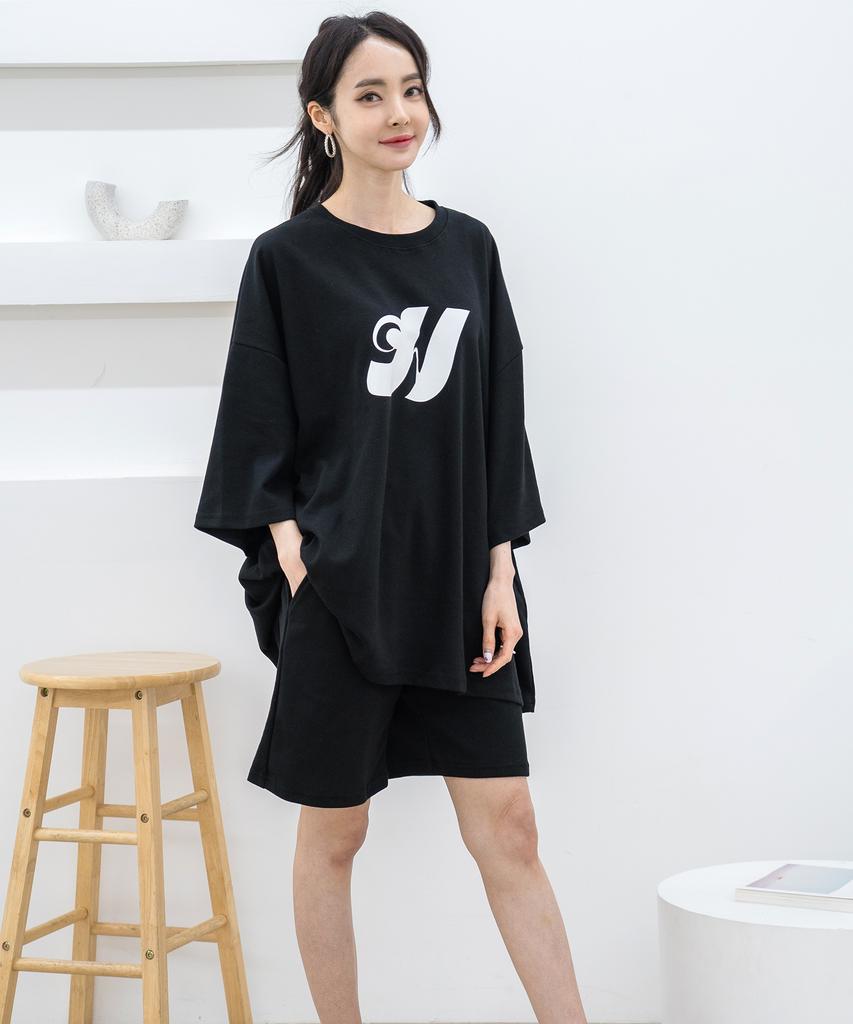 AONE [Set] Women'S Boxy T-Shirt Shorts