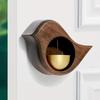 Porch Door Reminder Bell Wood Doorbell for Door Opening Outdoor Suction Type Wind Chime Entering Home Decorative Gift