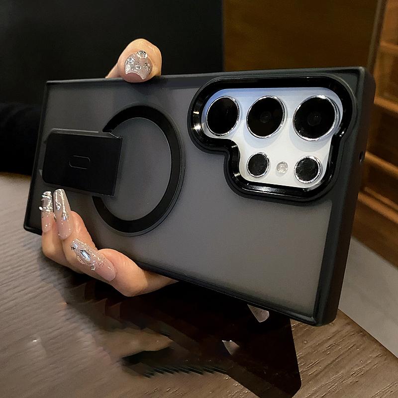 Kickstand Bracket Stand Holder For Magsafe Case for Samsung Galaxy S26 S25 S24 S23 Ultra Plus Magnetic Wireless Charging Cover