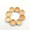 50/100pcs Handmade Wooden Decorative Beads Mini Natural Primary Color Small Wooden Bowl DIY Paint Decor Kitchen Decorative Beads