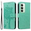 For Xiaomi Redmi 15 5G (Global) (169mm) Phone Case with Stand Cat Tree Pattern Leather Wallet Mobile Cover