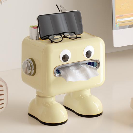 Multifunktionale Taschentuchbox mit Fernbedienungshalter, Serviettenspender für Badezimmer, Toilette, Schlafzimmer und Büro