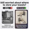 Space-Saving Suction Cup Towel Holder Moisture-Resistant No-Drill Towel Hanger  Balcony