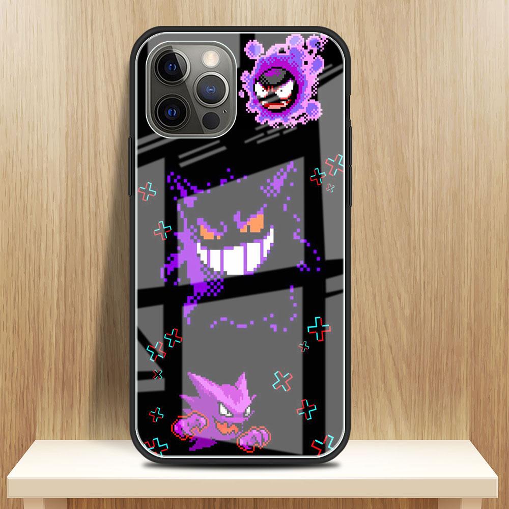 

Стеклянный чехол для Apple iPhone 13 11 14 Pro 12 7 8 Plus SE 2022 XR X XS Max 6 6S закаленный чехол для телефона аниме покемон Япония iPhone 6 6S