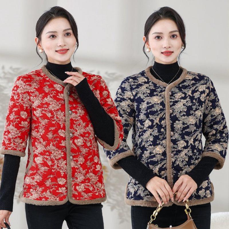 Fashionable Winter Velvet-Lined Cotton Vest for Middle-Aged and Elderly Women - Warm, Casual, Anti-Cold Outerwear