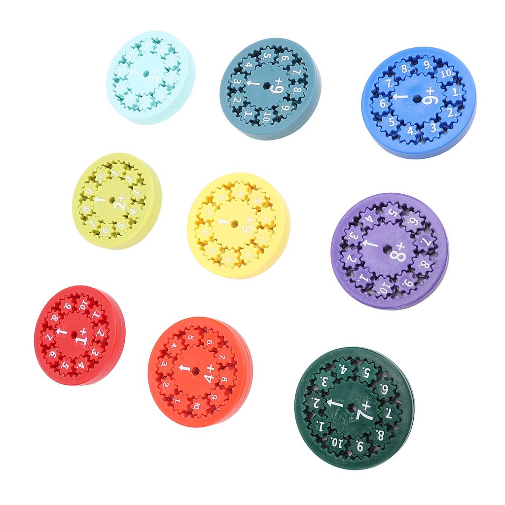 9pcs Math Fidget Toy Educational Interesting Interactive Addition Subtraction Fidget Toy for Math