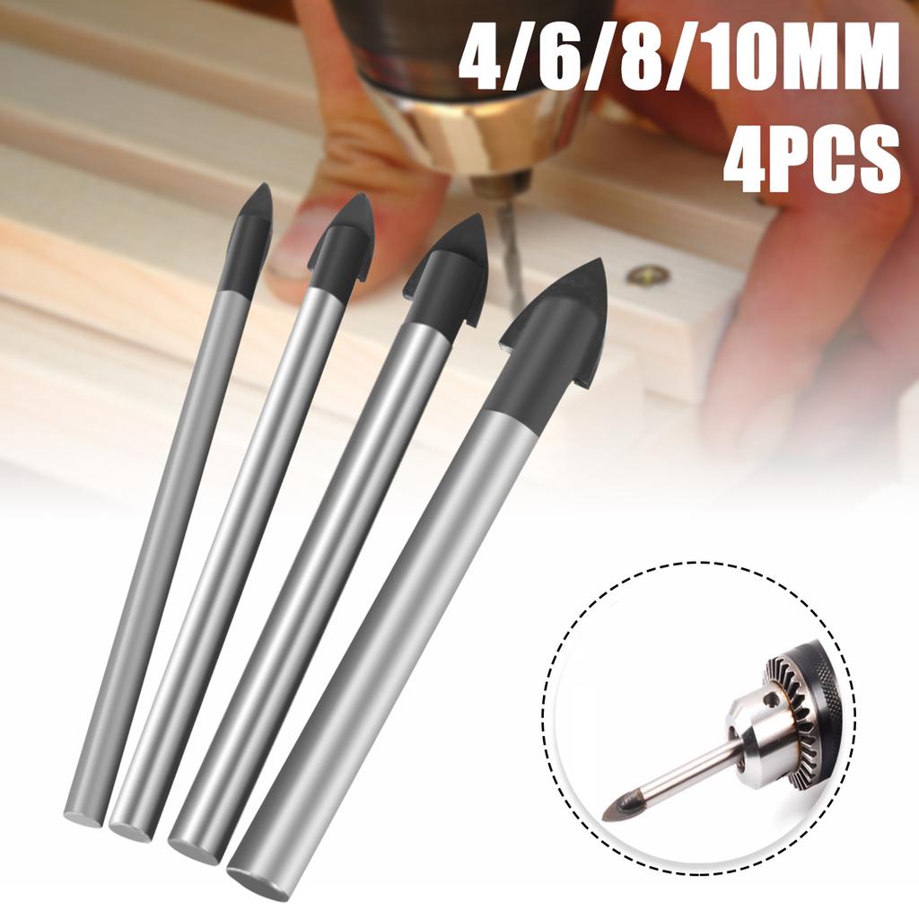 Buy 4Pcs 4-10mm Ceramic Tile Glass Tungsten Carbide Tile Glass Cross ...