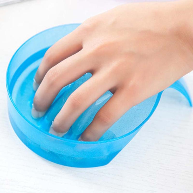 Nail Art Hand Wash Remover Soak Bowl Diy Salon Spa Bath Palm Rest Nail Supplies