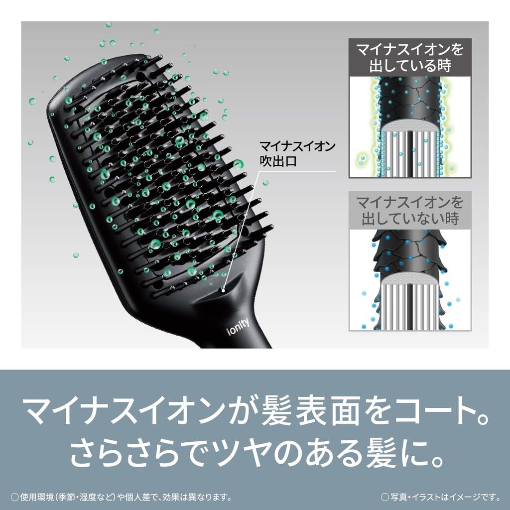Panasonic Ionity Negative Ion Brush Iron, Straight, Black, EH-HS31-K, International Compatible
