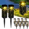 Luzes Solares Impermeáveis para Gramado Decorativas com Padrão Vazado Luzes LED para Jardim Sensor Automático Liga/Desliga Iluminação de Paisagem Externa Caminhos