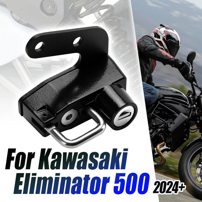 For Kawasaki Eliminator 500 2024 Helmet Lock Kit Helmets Security Anti-Theft Lock Rust-Proof Aluminum Alloy Accessories