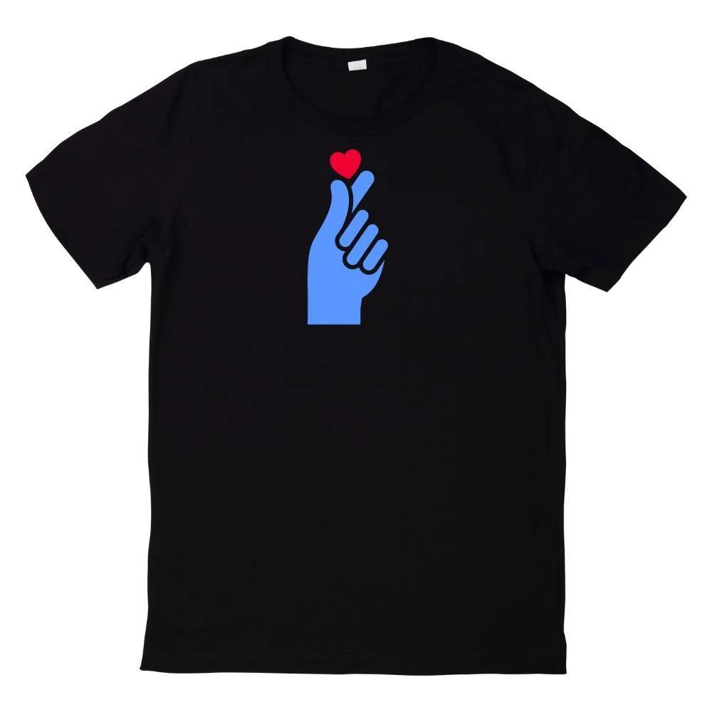 T-Shirt Koreanisches Fingerherz K Pop Herz Handzeichen XXXXL