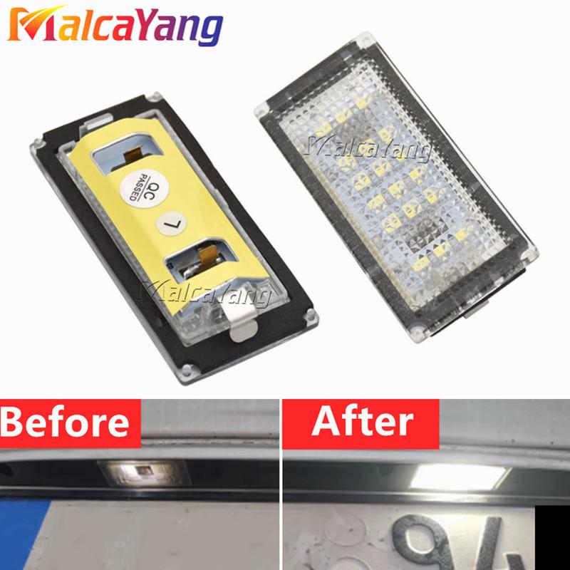 1 Pair 18 LED License Plate Light For BMW E46 2D / M3 Facelift 2004-2006 12V 6000k White License Plate Light For BMW Car Styling