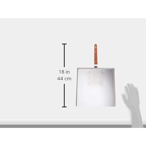 Endo Shoji TKG Okonomiyaki Spatel, Stor, Skyffelformad, 275mm B x 271mm D x 435mm L (B x D x L). Konstruktion i rostfritt stål för rostbeständighet a