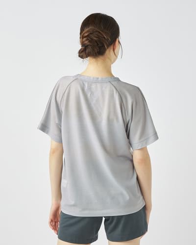 [super.natural] [sn] Supernatural JP135 Mesh Active Sleeve T-Shirt Merino Wool Short Sleeve Running Training Hiking Yoga (Unisex) Pearl Grey M