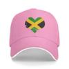 Jamaica heart Sun Baseball Cap Summer Unisex Adult  Print Hip Hop Hats Wholesale Casual Hiking Fishing Snapback Cap