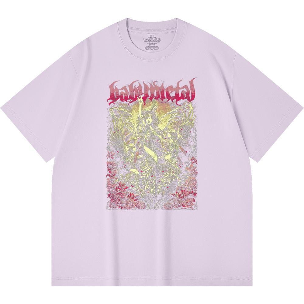 230 g/m² 100% Bavlna T-shirt Heavy Metal Rocková Kapela Tisk Populární Hudby Unisex Těžký Bavlněný T-shirt