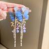 Silver Needle Retro Flower Pearl Earrings French Niche Stud Earrings Light Luxury High-end Earrings Women