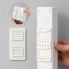 2Pcs Power Strip Holder Plastic Punch Free Multifunctional Self Adhesive Strip Fixator Home