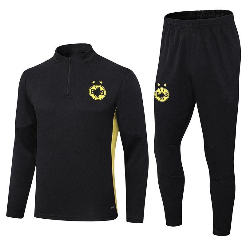 Autumn And Winter Real Madrid Barcelona Arsenal Training Suit Long Sleeve Half Zipper Football Suit Sportswear Adult Suit