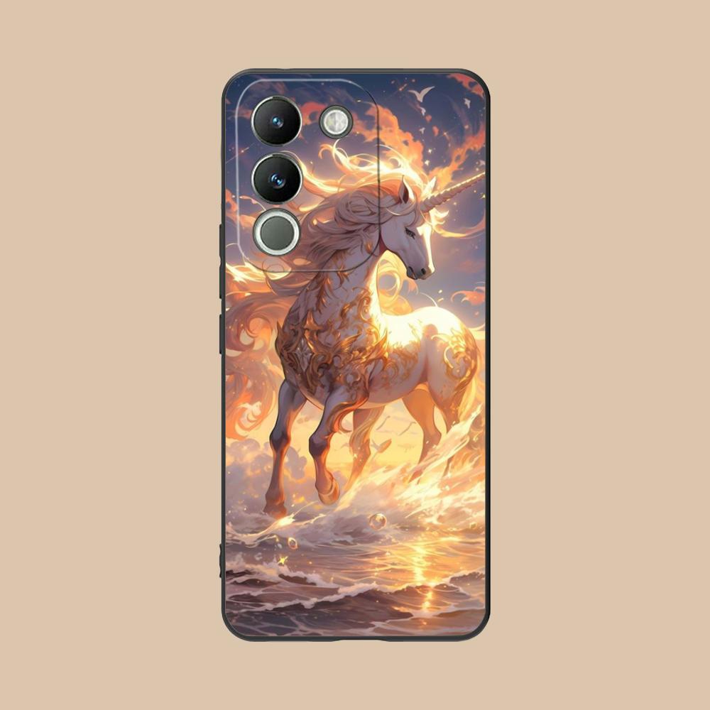Fantasy Unicorn Mobile Phone Case for VIVO Y77 76 75 74 73 72 58 56 55 51 50 38 36 Y19 Y18 Y03 Y01 5G Colorful Printing Cover