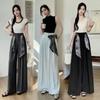Scarf Wide-leg Suit  for Women In Summer High Waist Loose Drooping Casual Pants Fashionable Trousers Floor