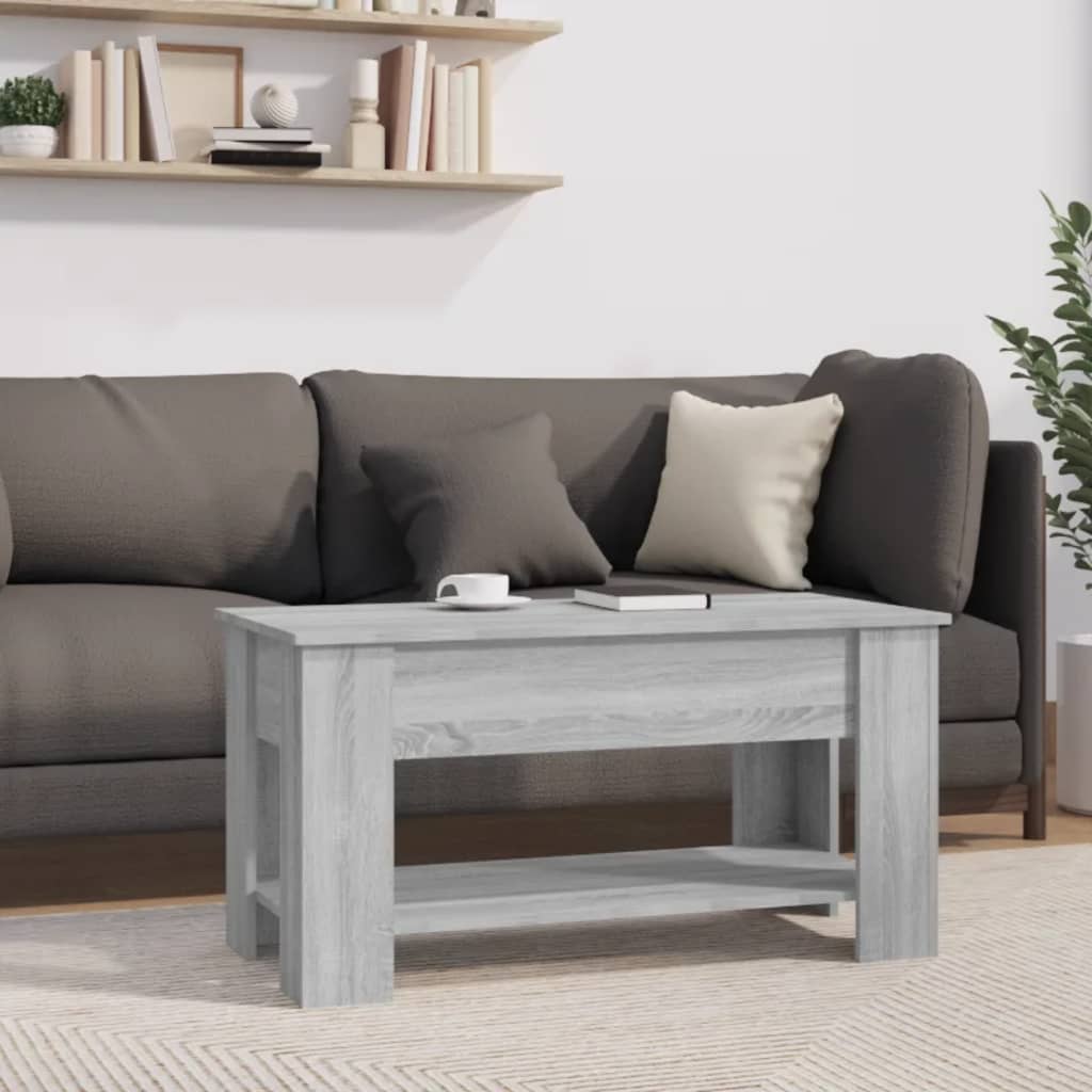 Coffee Table, Grey Sonoma Oak, 101x49x52 Cm