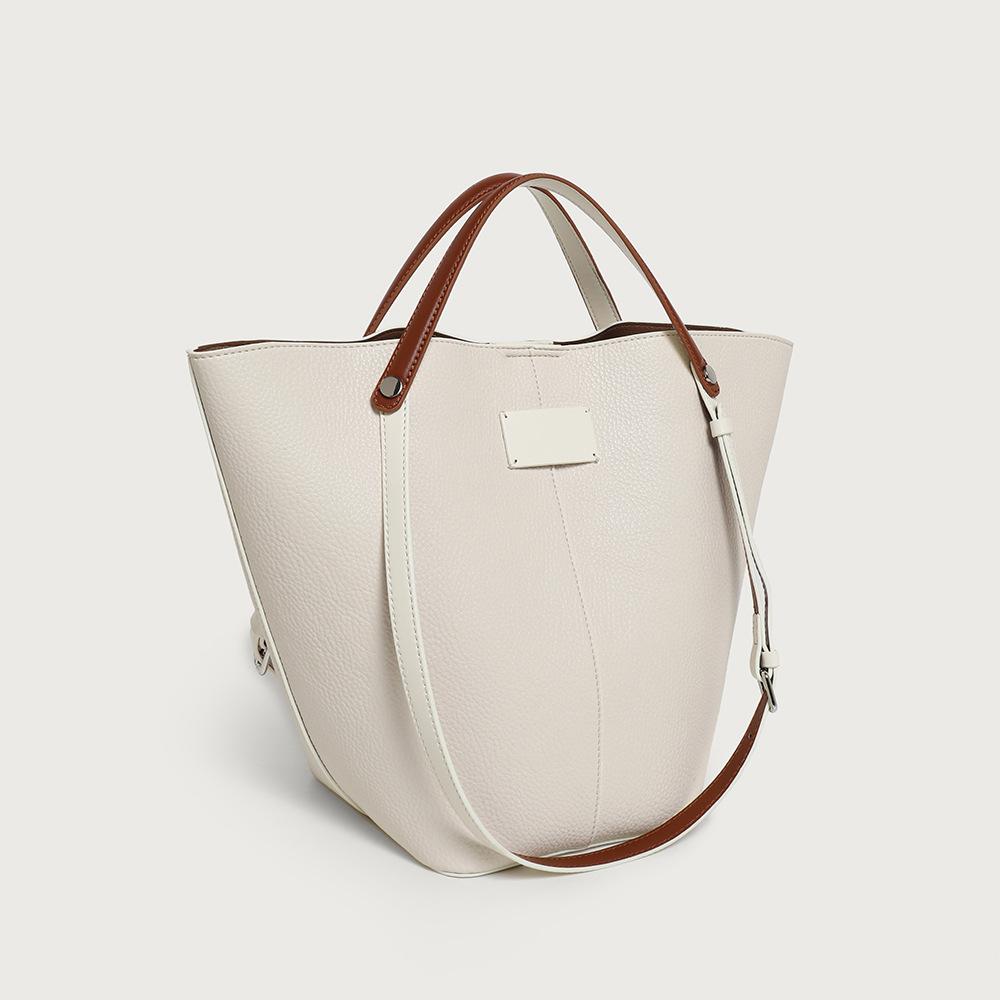 Ladies' Spring and Summer New Casual and Fashionable Versatile Bucket Bag with High-end Feel, Large Capacity Shoulder Bag, Simple Tote Bag