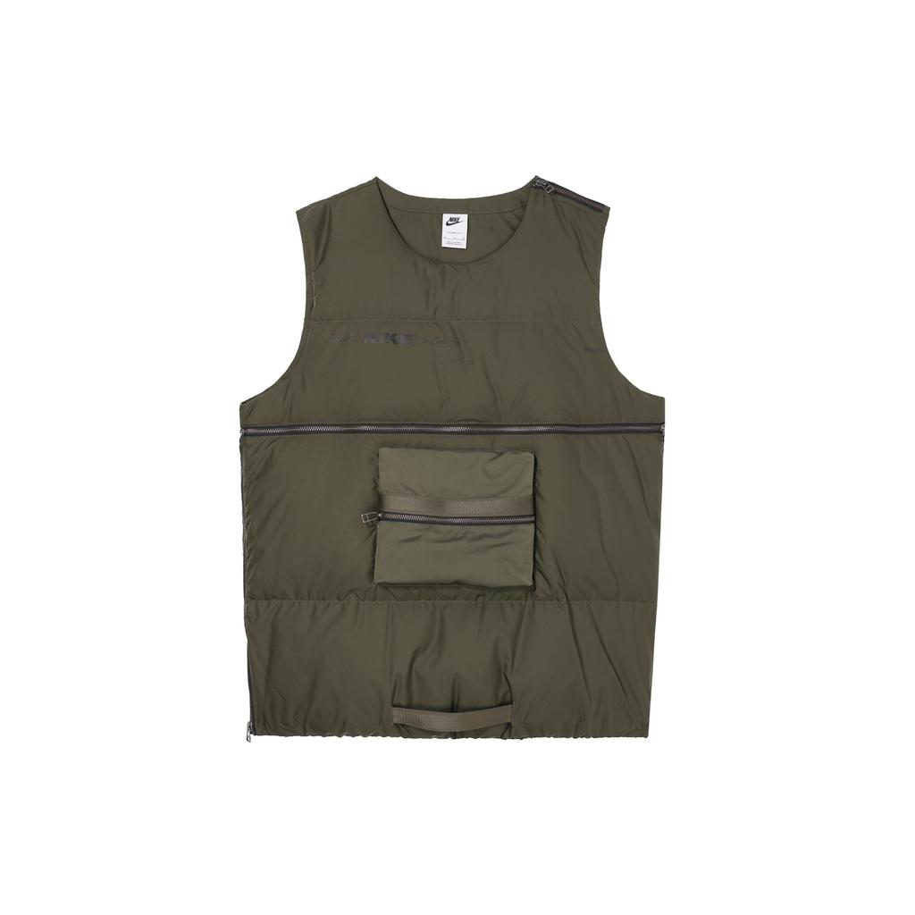 Nike Vests Men's Green Crew Neck Moderate Workwear DH1065-325