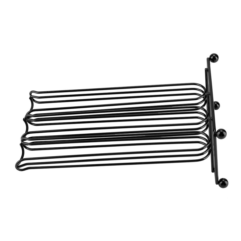 Coffee Capsule Storage Rack, Black   Plated Iron, 42 Capsules, Simple and Elegant Design, Large Capacity, Robust Use with Coffee Capsule Holder,