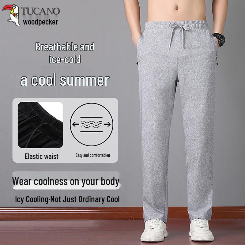 TUCANO Men's Ice Silk Quick-Dry Sports Pants