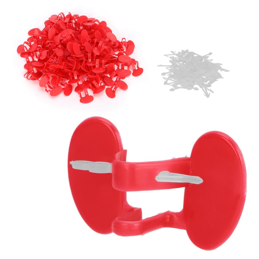 100ks Kuřecí Peeper Kuřecí brýle AntiPecking s embolií očí pro malé kuře(Dvojitý paprsek )