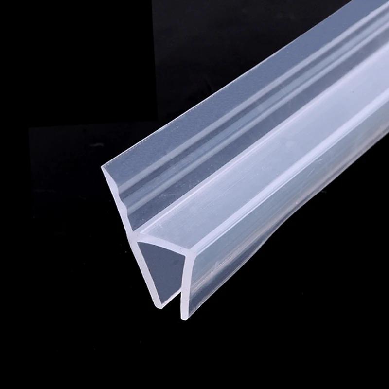 Verbreiterte F/h-Form Silikonkautschuk Duschraum Tür Fenster Glas Dichtungsleiste Wetterleiste für 6/8/10/12 mm Glas