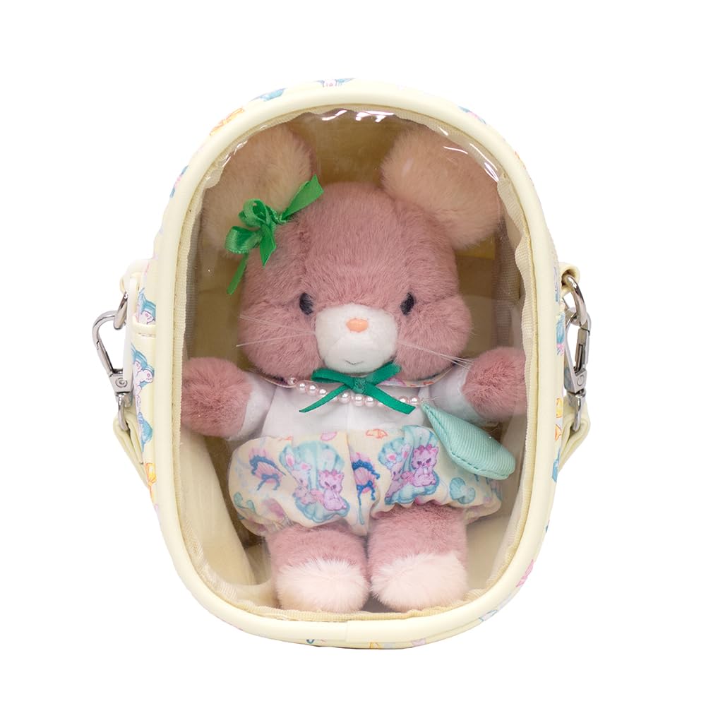 Yoshitoku Retro Plush Collection miniQ Pippi Swimmer Outfit Pouch Set W9 x D8 x 12cm 180622 & (Yellow) Size Approx.