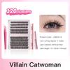 Life Girls 3D Volume False Eyelash Kit – Fluffy & Natural Cluster Lashes, DIY Individual Lash Extensions, Hot Melt Glue Applicator Set